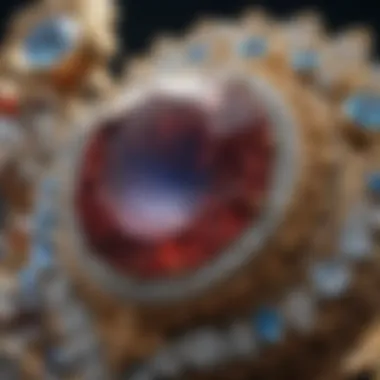 Intricate Features of December Birthstone An intricate close-up of the December birthstone highlighting its unique features.