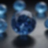 Detailed close-up of a certified sapphire showcasing its brilliant color and clarity