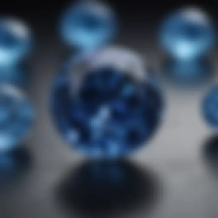 Detailed close-up of a certified sapphire showcasing its brilliant color and clarity