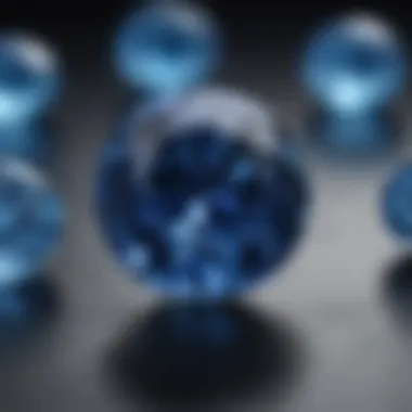 Brilliance of Certified Sapphires Detailed close-up of a certified sapphire showcasing its brilliant color and clarity