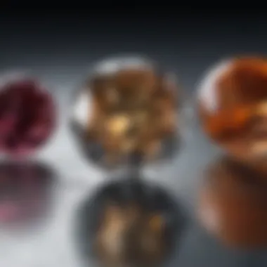 Comparison of diamond color grades