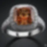 Elegant cushion cut diamond ring showcasing brilliant facets