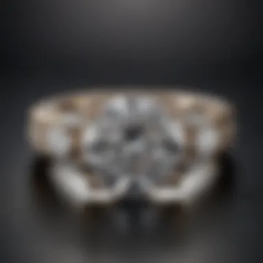 A beautiful diamond ring highlighting clarity and brilliance