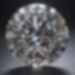 Close-up of a lab-grown diamond showcasing its brilliance and clarity