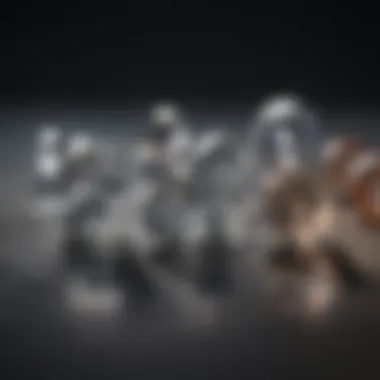 Lab-Grown vs Natural Diamonds Comparison of lab-grown diamonds and natural diamonds side by side