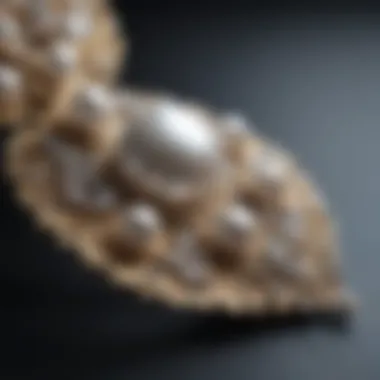 Elegant Jewelry with Freshwater Pearls An elegant jewelry piece adorned with exquisite freshwater pearls.