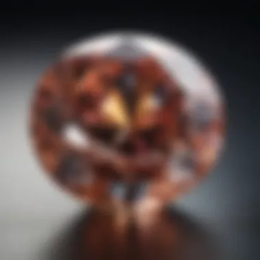 Close-up of an H color diamond showcasing its brilliance