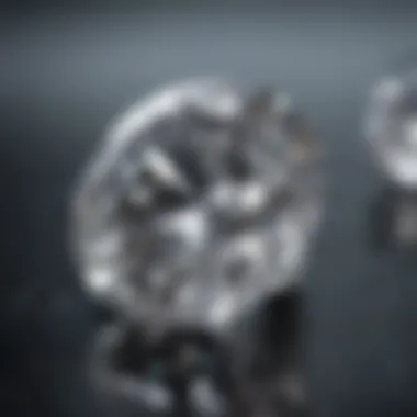 Examining the Brilliance of Lab Diamonds Close-up of a lab diamond showcasing its brilliance