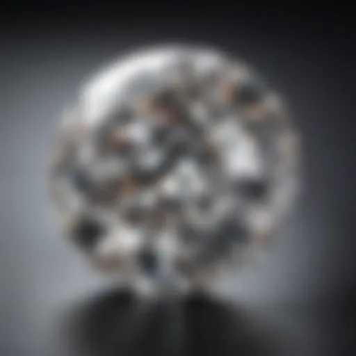 A close-up of a sparkling two-carat diamond showcasing its brilliance