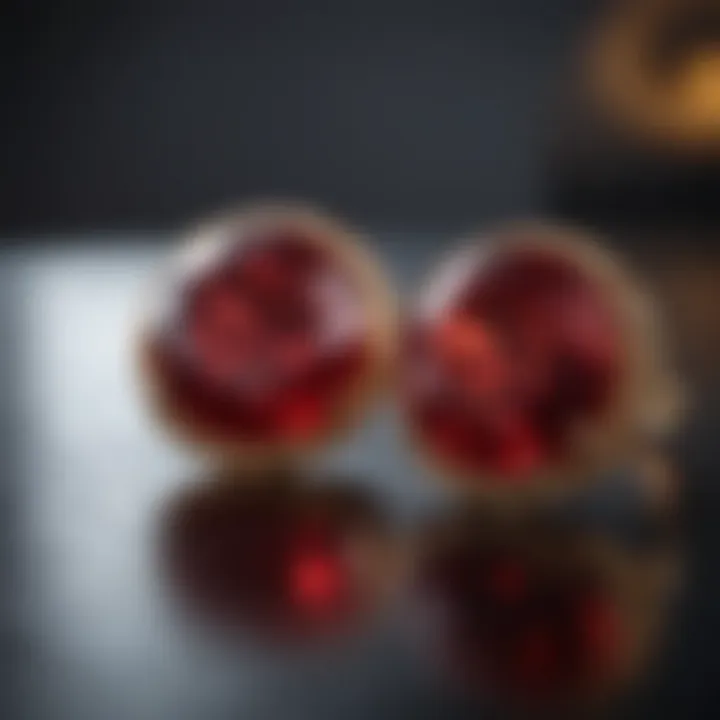 Certification documents for rubies emphasizing their authenticity