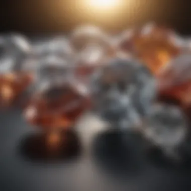 Impact of Settings on Size Perception Examples of different diamond settings enhancing visual size.