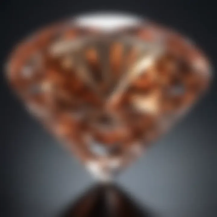 A stunning close-up of a 9-carat diamond showcasing its brilliance and clarity.