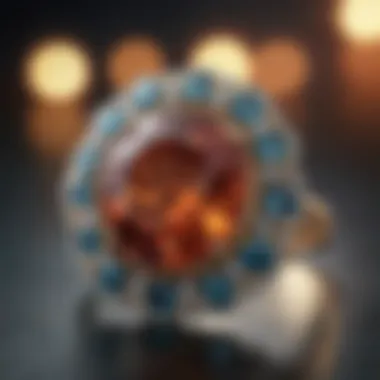 Exquisite Presentation of Gemstone Jewelry Elegant display of gemstone jewelry