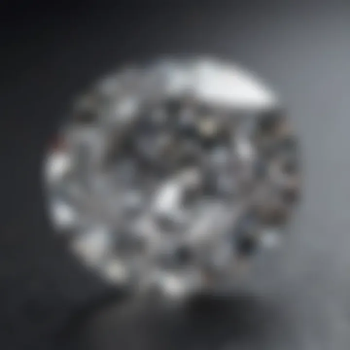 A beautifully cut diamond showcasing its brilliance