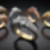 A visual representation of various ring sizes