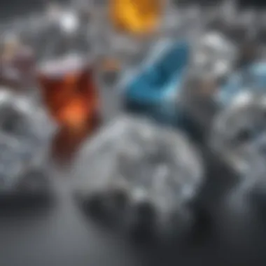 Side-by-side evaluation of the value and market trends for one and two carat diamonds