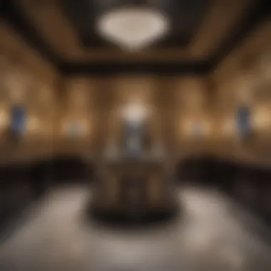 Elegant Boutique Interior Experience An elegant Van Cleef & Arpels boutique interior reflecting luxury and sophistication.